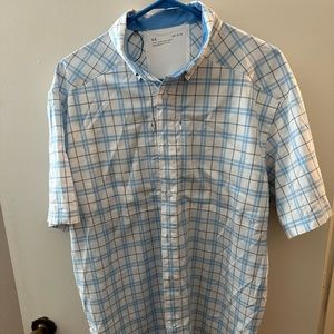 Under Armour button up polyester shirt Size L